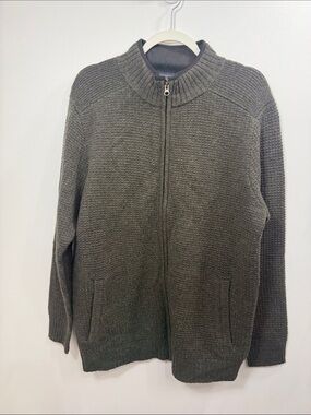 Pendleton Men’s Washable Wool sweater full zip jacket size medium.NWT.Green